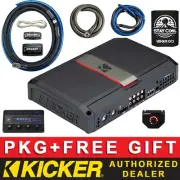 KICKER LX1300.7 CAR AUDIO CLASS D 7CH/7-CHANNEL AMPLIFIER + 0AWG AMP KIT