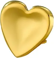 [Izpack] 14K Gold Plated Heart Statement Open Ring for Women Stainless Steel Love Hearted Expandable Knuckle Finger Bands Minimalist Anniversary Jewelry for Her Lover Wedding Promise Rings, Stainless