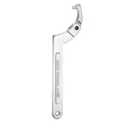 2-4 3/4"(19-121mm) C Spanner Wrench Chrome Vanadium for Lock Nuts, Silver Tone