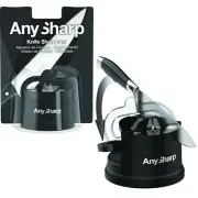 100% Genuine! ANY SHARP Classic Knife Sharpener Black 6 x 6 x 7 cm!