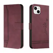 Closure Case with Flip Wallet Stand Function Cover for iPhone 13 - Red