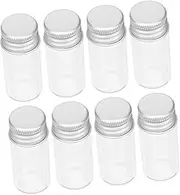 LIFKOME 10Pcs Medical Grade Glass Ink Bottles with Screw Top Practical Cosmetic Liquid Dispensing Containers for Essential Oils Smooth Neck Design for Easy Refilling