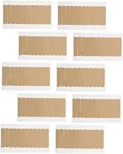 HONMEET 10pcs Hair Extension Tapes: Professional Strong No-Residue Bonding Double-Sided Replacement Tape Tabs for Human Hair Extensions Light Brown