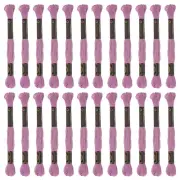 24 Skeins Embroidery Floss 8m Each Cotton Cross Stitch Thread Light Purple