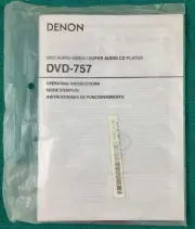 MANUAL - SEALED NEW Denon DVD-757 CD SACD DVD Player