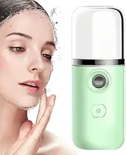Zibeem Face Mister,Portable Nano Ionic Mist Sprayer | Eyelash Aftercare Tool - Rechargeable Face Steamer for Lash Salon, Make-Up & Skincare Treatments