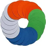 20pcs Sandpaper Circular Pads 3000/5000/7000/10000 Grit Double Sided Sanding Discs Flocking Frosted Hook and Loop for Dry/wet Surface