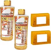 Turmeric Oil for Face and Body, TurmericOil for Skin Lightening, Body Oil for All Skin Types, Turmeric Handmade Brightening Oil for Face ＆ Body (2)