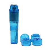 Super Relieve Stress Mini Full Body Face Shoulder Massager Pocket Travel Rocket Blue