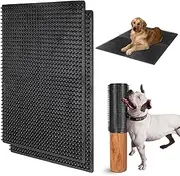 2 PCS Soft Itch Relief Pad for Dog, Gentle Scratching Post Mat Massage Bed for Summer, 14.17''*11.81'' Dog Back Scratcher and Massager, Fit for Sofa, Ground, Wooden Stake, Wall, etc