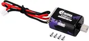 INJORA 130 Brushed Electric Motor 60T with Stainless Steel Pinion for FMS FCX24 1/24 RC Crawler Upgrade