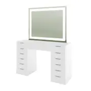 Janika Dressing Table with Drawers and LED Lights