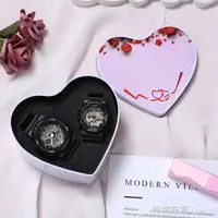 在飛比找樂天市場購物網優惠-手錶 新款雙機芯石英情侶對錶運動手錶初中高中生青少年電子錶潮