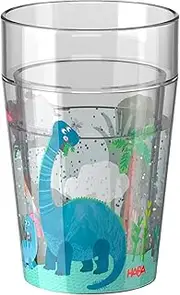 HABA Glitter Mug Long Neck - Children's Cup with Sparkling Glitter Effect, Perfect for Water, Juice & Tea, Practical for Little Hands - 2012447006