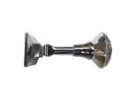 Pair 2 pieces Holdbacks Diamond 42mm glass on Gun Metal stem Curtain holder 9cm