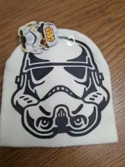 Youth Star Wars Storm Trooper Beanie Toboggan White Watch Cap