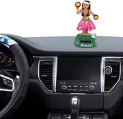 Car Dashboard Decorations Solar - Swinging Figurines Hawaii Girl Car Decor - Shaking Head Toy Dancing Girls, Solar Powered Collectible Figurines, Dashboard Ornaments