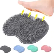 Shower Foot Massager Scrubber, XL Larger Size Mat with Non-Slip Suction Cups - Improves Foot Circulation & Reduces Foot Pain, Soothes Tired Achy Feet and Scrubs Feet Clean (Gray mat 1)