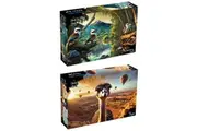 2pc Puzzle Master Kookaburra Laughs and Emu Heights Kids Puzzle Set 70x50cm