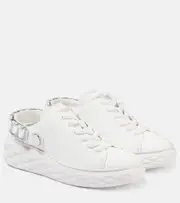 [Jimmy Choo] Jimmy Choo Diamond Maxi glitter leather sneakers AU 7 white