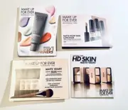 Make Up For Ever Velvet Matte Foundation Powder Concealer & Primer Sample Cards