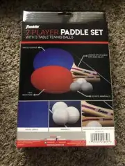 Ping Pong Franklin 2 Player Paddle Set w 3 Table Tennis Balls new boxed