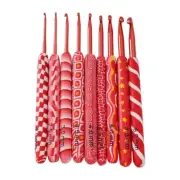 9Pcs Ergonomic Crochet Hook for Beginner Crochet Hobbyist, 2-6mm Crochet Needle