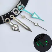 8x12x12.5x13mm Green Lume Silver Trim Blue GMT Hands Watch Hands for NH34 Moveme