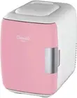 Mini Fridge for Car, Travel Office Desk & Dorm Room 4L Can Electric Plug PINK