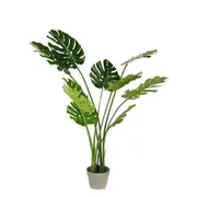 120cm Faux Artificial Home Decor Potted Monstera Plant