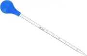 uxcell Graduated Dropper Pipettes Kit, 1pcs 3ml Borosilicate Glass Pipette with Rubber Cap for Transfer Liquid for Lab, Chemistry, Clear