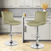 2x ALFORDSON Bar Stools Bar Chairs Green