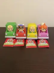 Cocomelon Mini Cars Set of 4 JJ Fire Truck YoYo Ice Cream Truck Garbage Truck