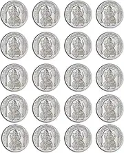 Ganpati Coin In Pure 999 Silver 10 Grams Set Of 20 Religious Coins
