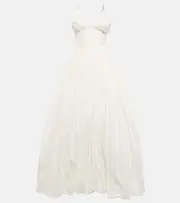 [Danielle Frankel] Danielle Frankel Bridal Leith silk taffeta gown AU 8 white