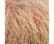 Accessorize Bedroom Collection Mongolian Plush Wool Rug - Blush