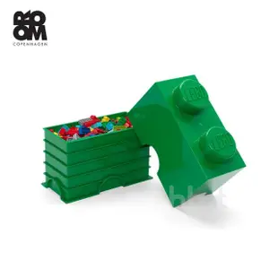 【LEGO 樂高】Room Copenhagen LEGO Storage Brick 2樂高積木經典方塊二收納盒(樂高收納盒)