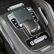 Carbon Fiber Center Console Gear Shift Panel Frame Cover Trim for Mercedes Benz GLE W167 GLS X167 GLE V167 450 350 AMG 63 53 Decoration Accessories