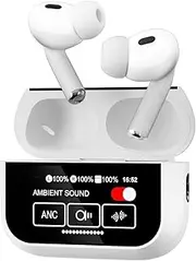 Ai Translation Earbuds Real Time 144-Language Translator Earbuds with Accent Support and 8-Language Offline Translator Device Two Way Translation Headphones for Language Learning Travel Business White