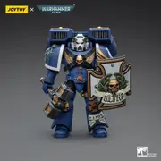 Warhammer Collectibles: 1/18 Scale Ultramarines Vanguard Veteran with Thunder Hammer, Storm Shield