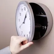10 Inch Wall Clock Hidden Safe Non Ticking Clock Diversion Safe Cash Valuables