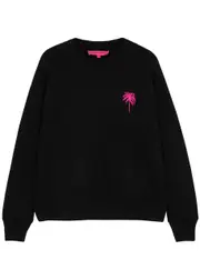 The Elder Statesman Palms Cashmere Jumper - Black - S (UK8-10 / S) S (UK8-10 / S)