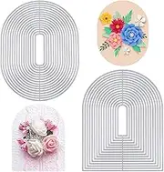 Arch Metal Die Cuts Oval Border Die Cuts Embossing Paper Dies for Card Making Scrapbooking DIY Album Card Making