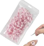 Ruyeiig Glue Holder for Eyelash Extensions, Glue Rings for Eyelash Extensions, Eyelash Glue Holder Ring, Eyelash Extension Accessories, Eyelash Glue Holder with Lid