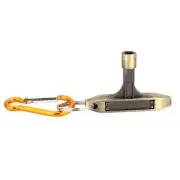 Portable Bronze Drum Skin Tuning Key Square Socket With Keyring & Buckle DP3