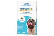 Interceptor(TM) Spectrum Heartworm & Worms for Dogs 22 - 45kg - 3 Pack