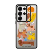 Galaxy S25 Ultra Impact Ring Stand Case Cats and Dogs