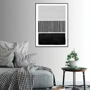 Black White Minimalist Art Poster Wall Art