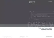 Sony DAV-X1V Home Theater System Owners Manual