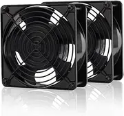 EZDIY-FAB 12cm 120mm 161CFM 4000RPM CPU Cooling Fan FFC1212DE 12V DC 4-Pin Molex PC Computer High CFM Cooling Case Fan with Metal Finger Guard Grill-2 Packs